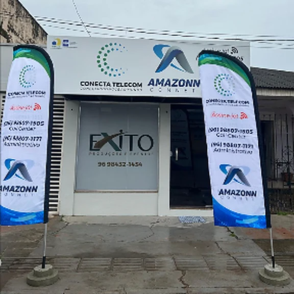Fachada da loja da Amazonn Connet, no Buritizal, em Macapá